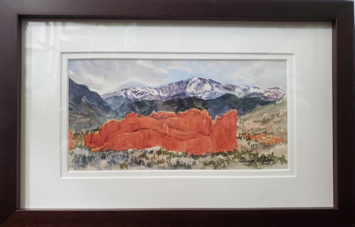 Click to view detail for Early Afternoon Pikes Peak 4.75x9 $315
